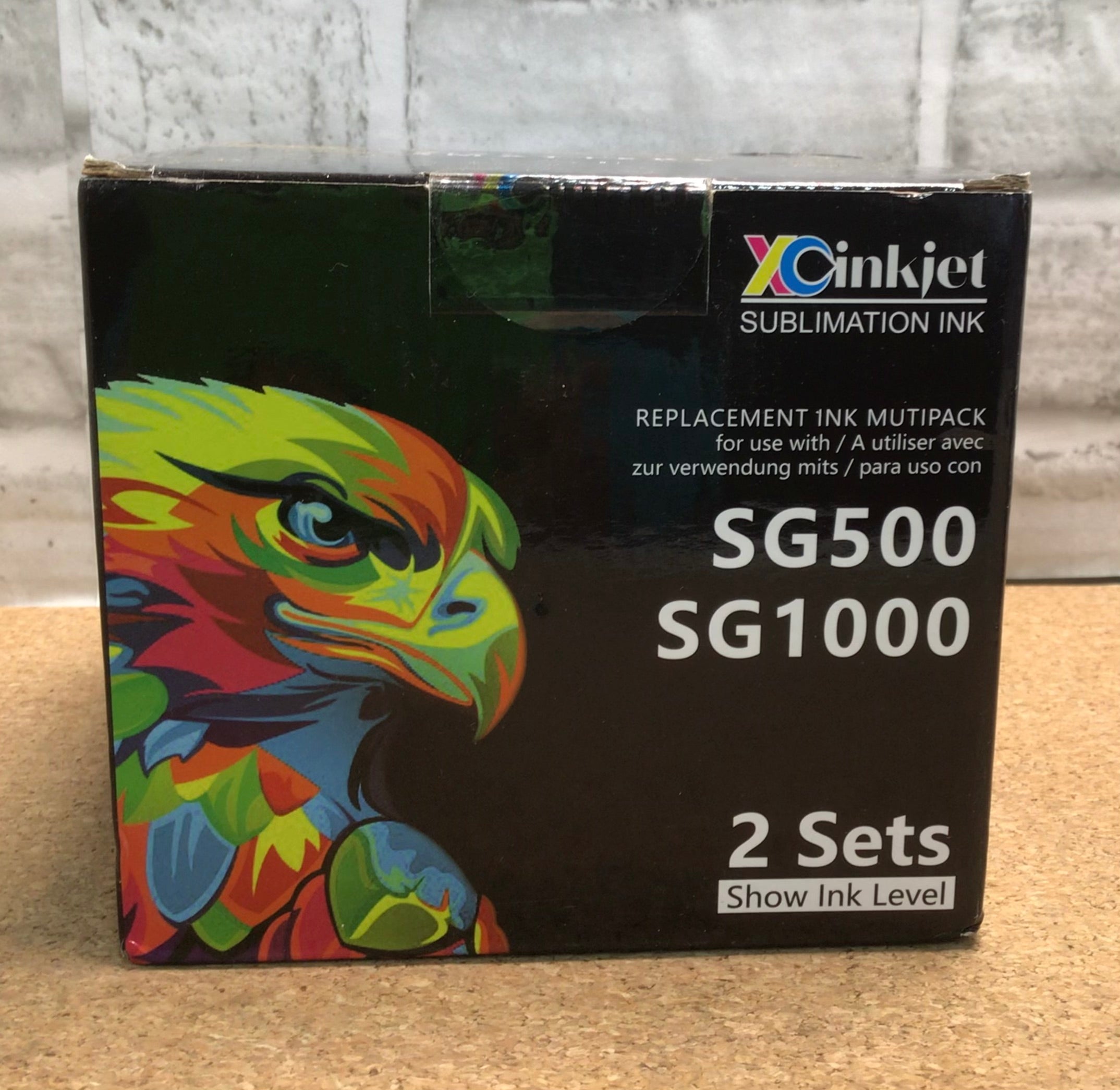 Xcinkjet Sublimation Ink Cartridge,Compatible,SG500 SG1000 Printer (2 Black, (7937599340782)